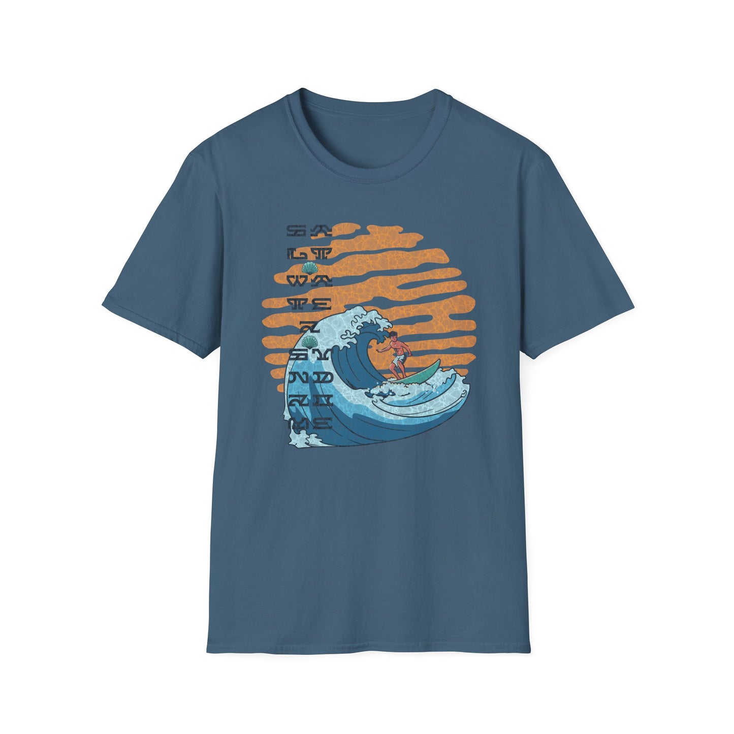 Big wave Unisex Softstyle T-Shirt