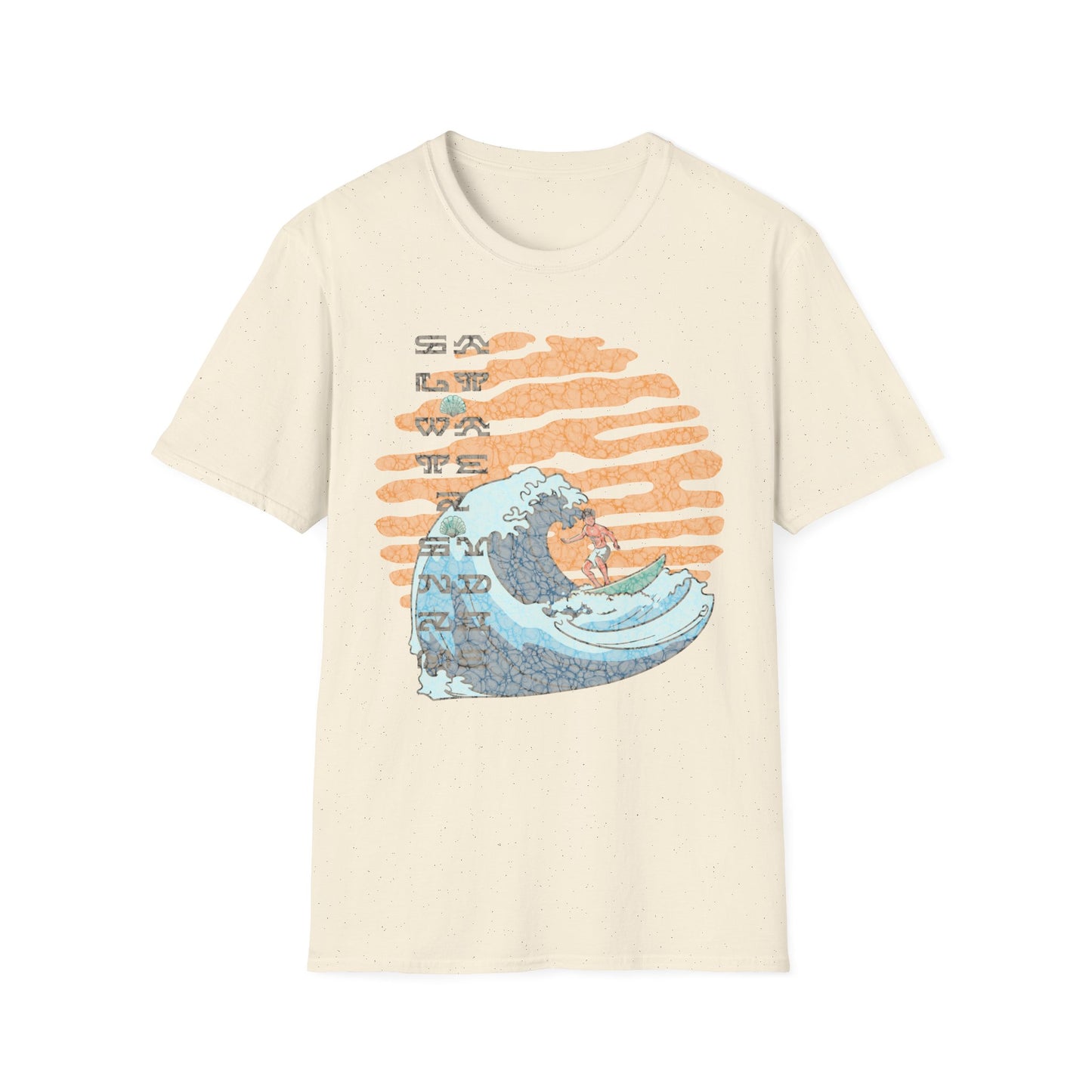 Big wave Unisex Softstyle T-Shirt