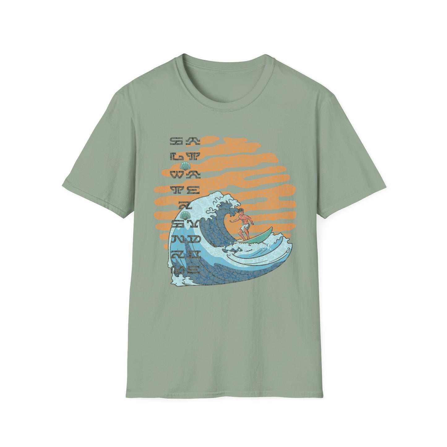 Big wave Unisex Softstyle T-Shirt