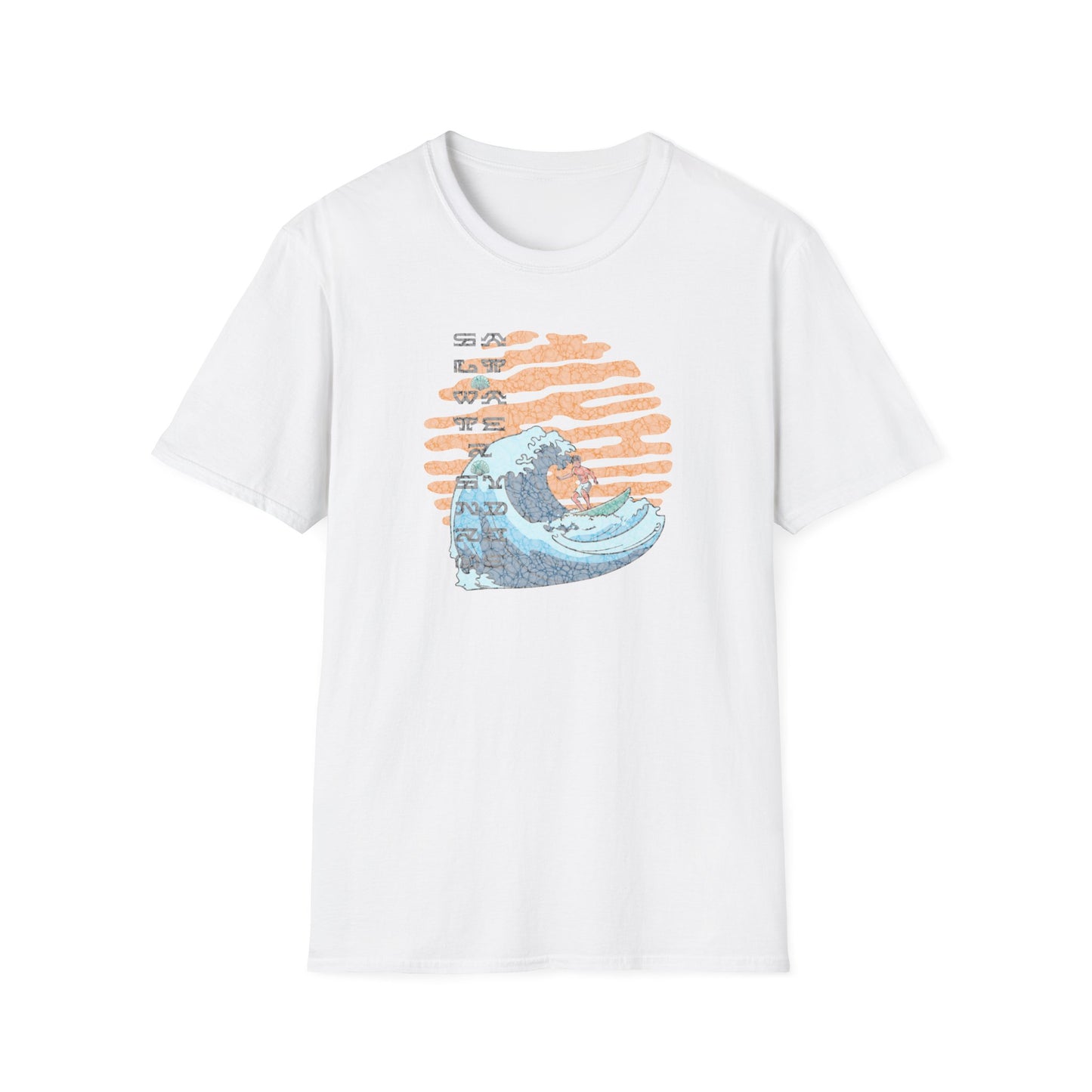 Big wave Unisex Softstyle T-Shirt