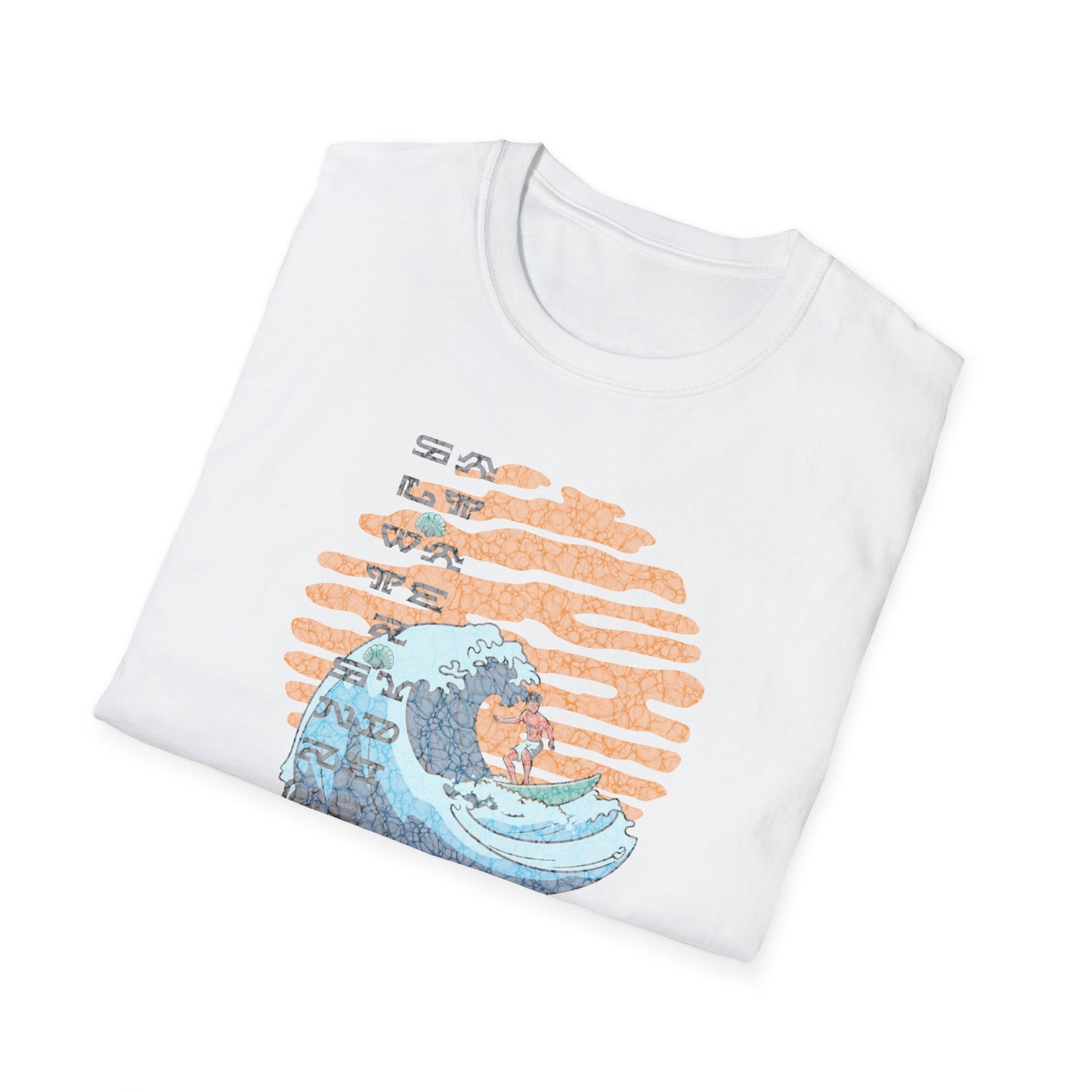 Big wave Unisex Softstyle T-Shirt