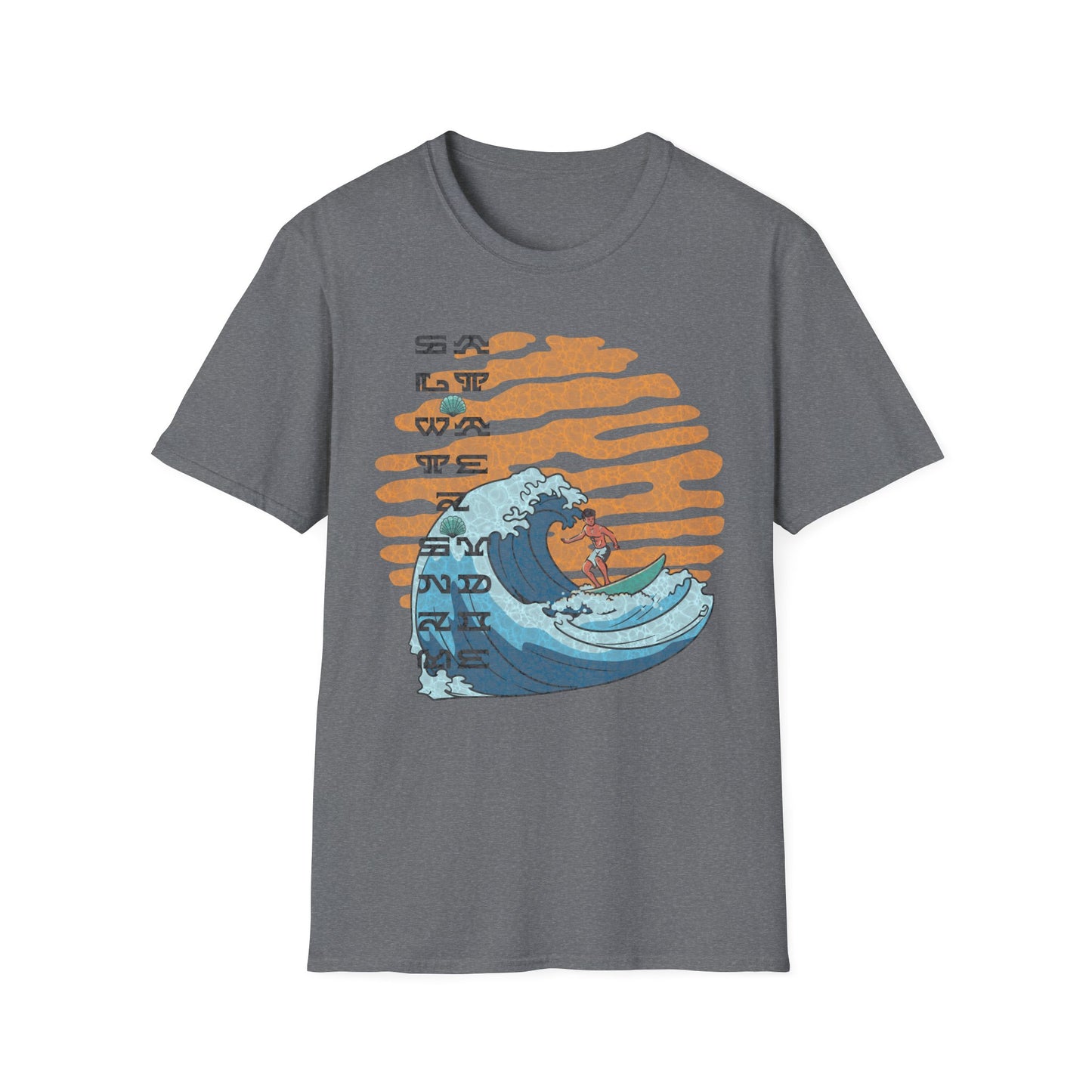 Big wave Unisex Softstyle T-Shirt