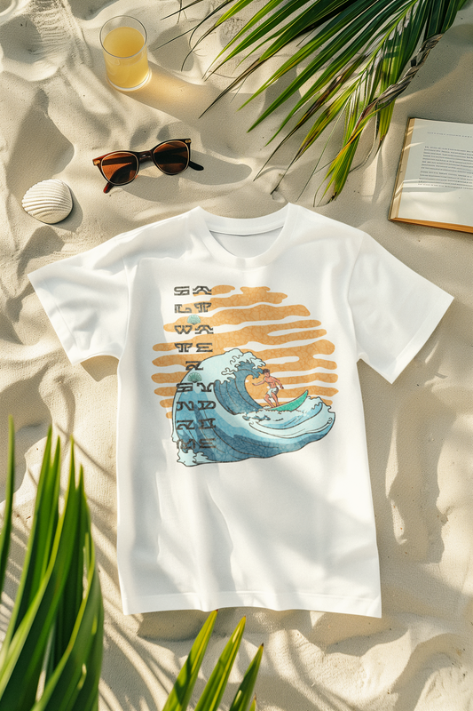 Big wave Unisex Softstyle T-Shirt