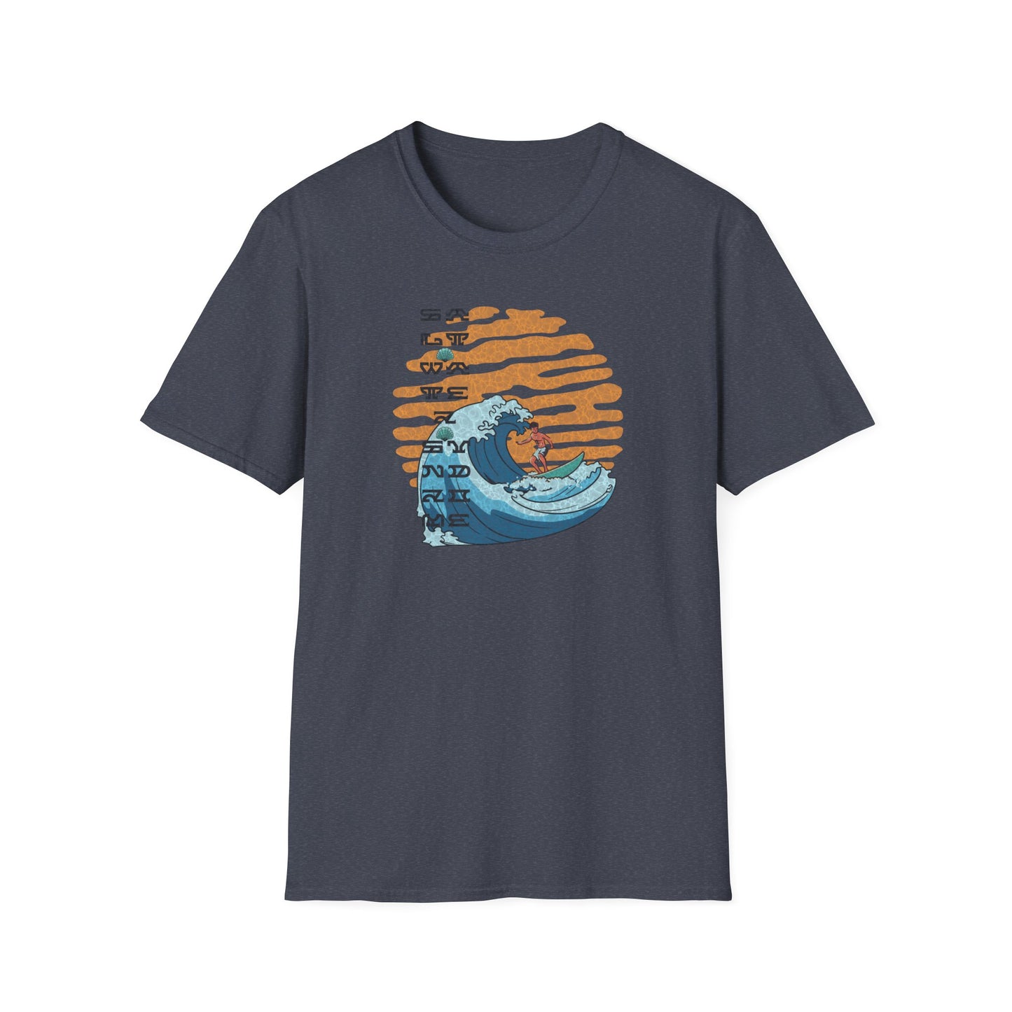 Big wave Unisex Softstyle T-Shirt