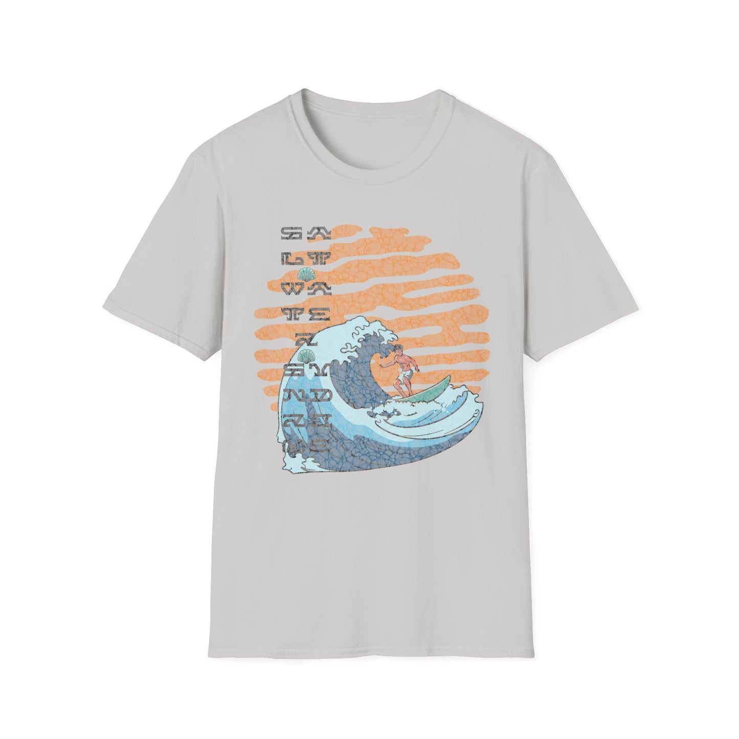 Big wave Unisex Softstyle T-Shirt