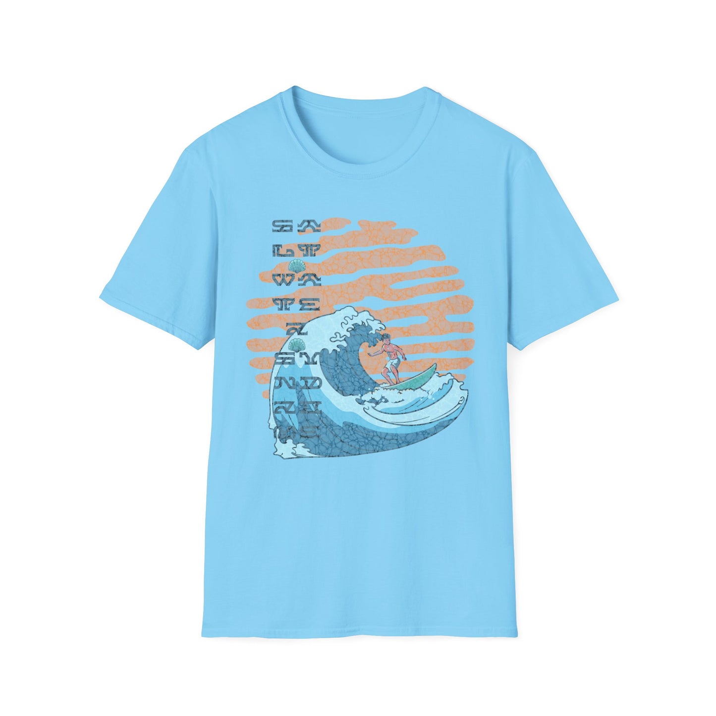 Big wave Unisex Softstyle T-Shirt